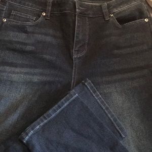 high waist skinny jeans never worn darker wash